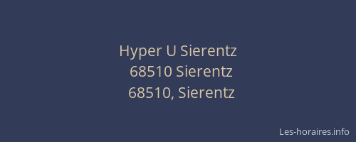 Hyper U Sierentz