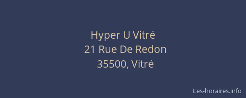 Hyper U Vitré
