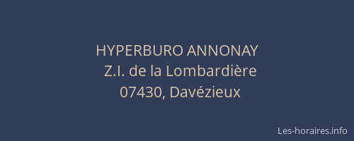 HYPERBURO ANNONAY