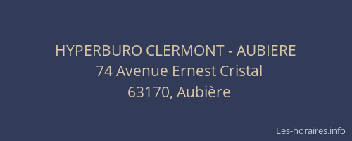 HYPERBURO CLERMONT - AUBIERE