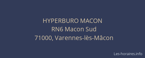 HYPERBURO MACON