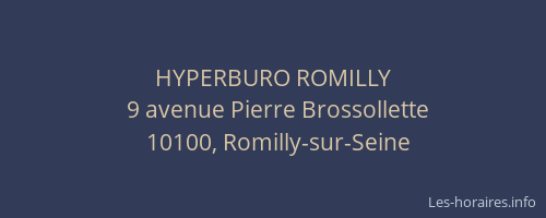 HYPERBURO ROMILLY