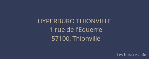 HYPERBURO THIONVILLE
