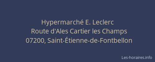 Hypermarché E. Leclerc