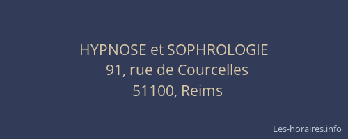 HYPNOSE et SOPHROLOGIE