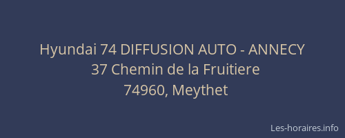 Hyundai 74 DIFFUSION AUTO - ANNECY