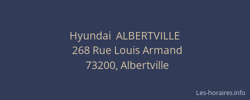 Hyundai  ALBERTVILLE