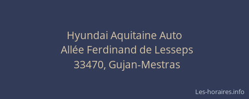 Hyundai Aquitaine Auto