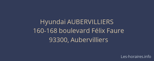 Hyundai AUBERVILLIERS