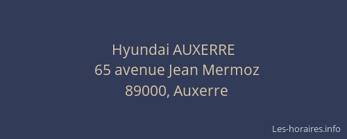 Hyundai AUXERRE