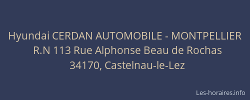 Hyundai CERDAN AUTOMOBILE - MONTPELLIER