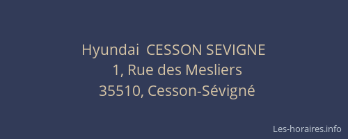 Hyundai  CESSON SEVIGNE