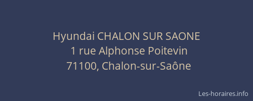 Hyundai CHALON SUR SAONE