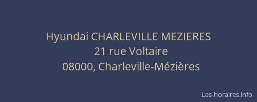Hyundai CHARLEVILLE MEZIERES