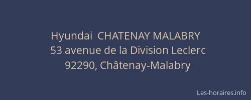 Hyundai  CHATENAY MALABRY