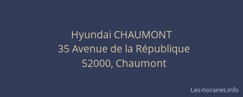Hyundai CHAUMONT