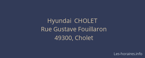 Hyundai  CHOLET