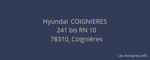 Hyundai  COIGNIERES