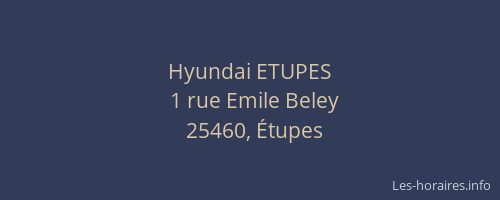 Hyundai ETUPES