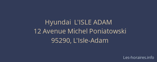 Hyundai  L'ISLE ADAM