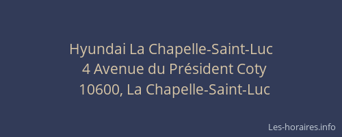 Hyundai La Chapelle-Saint-Luc