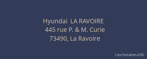 Hyundai  LA RAVOIRE
