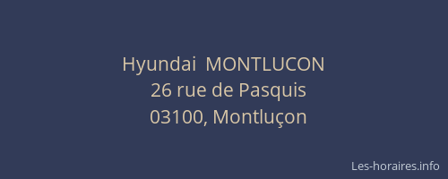 Hyundai  MONTLUCON