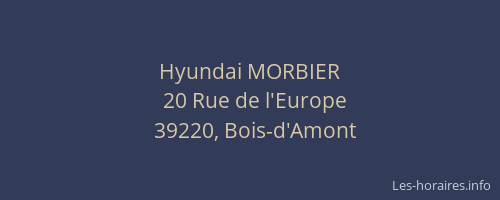 Hyundai MORBIER