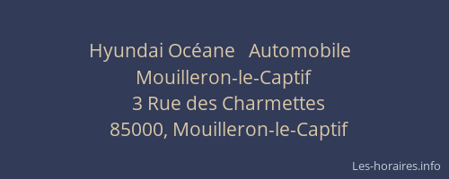 Hyundai Océane   Automobile    Mouilleron-le-Captif