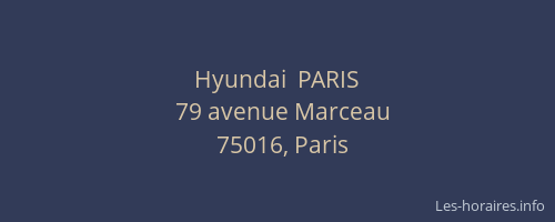 Hyundai  PARIS