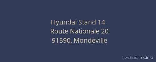 Hyundai Stand 14