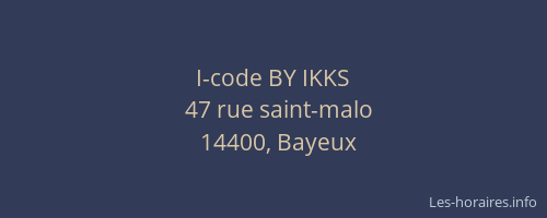 I-code BY IKKS