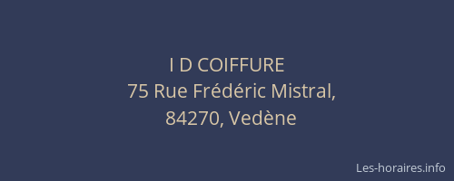 I D COIFFURE