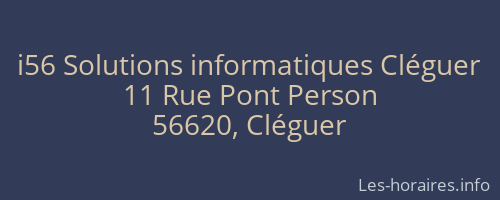 i56 Solutions informatiques Cléguer