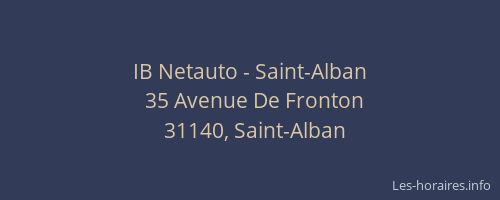 IB Netauto - Saint-Alban