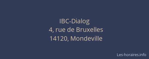 IBC-Dialog