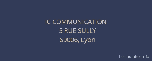 IC COMMUNICATION