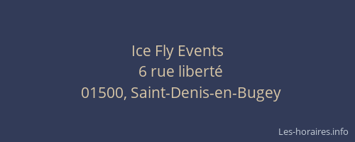Ice Fly Events