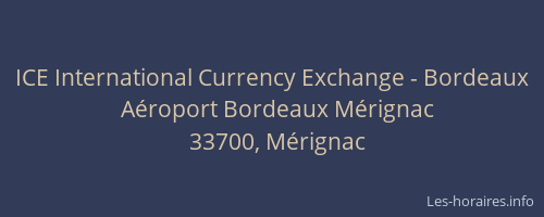 ICE International Currency Exchange - Bordeaux