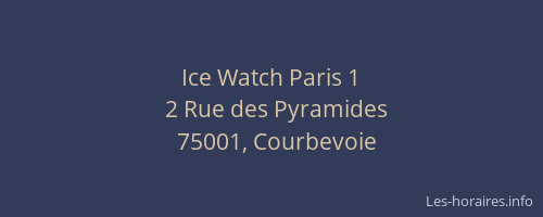 Ice Watch Paris 1