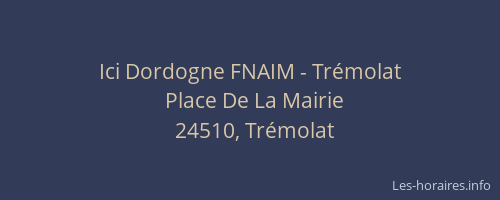 Ici Dordogne FNAIM - Trémolat
