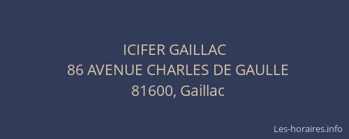 ICIFER GAILLAC