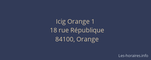 Icig Orange 1