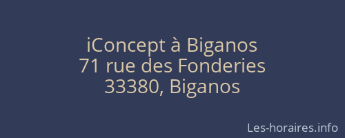 iConcept à Biganos
