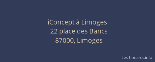 iConcept à Limoges