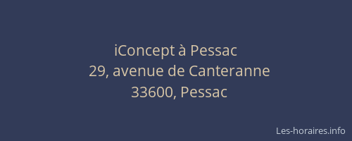 iConcept &agrave; Pessac
