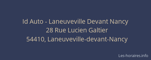 Id Auto - Laneuveville Devant Nancy