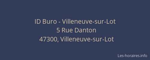 ID Buro - Villeneuve-sur-Lot