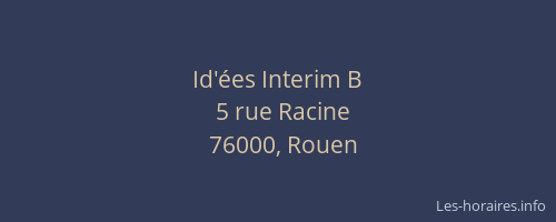 Id'ées Interim B