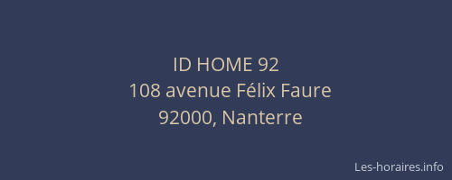 ID HOME 92